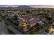 Stunning aerial view of a single Gathering home featuring a pool, patio, and mountain views at 24695 S 195Th Way, Queen Creek, AZ 85142