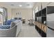 This suite includes a cozy sitting area, a queen bed and a dining area at 24695 S 195Th Way, Queen Creek, AZ 85142