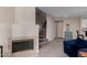 Comfortable living room space with an open layout, fireplace, and stylish furniture at 3633 N 3Rd Ave # 2012, Phoenix, AZ 85013