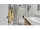 Clean bathroom featuring a shower-tub combination and neutral-toned accents at 40511 N Birdie St, San Tan Valley, AZ 85140