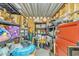 Organized storage with shelves and containers, showing ample space for various items and supplies at 40511 N Birdie St, San Tan Valley, AZ 85140