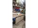 Functional workshop features ample storage and a sturdy workbench, ideal for woodworking and DIY tasks at 4139 W Anderson Dr, Glendale, AZ 85308