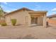 Home with a backyard featuring desert landscaping and a covered patio at 4213 E Shapinsay Dr, San Tan Valley, AZ 85140