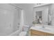 Clean bathroom with shower-tub combo and vanity at 4213 E Shapinsay Dr, San Tan Valley, AZ 85140