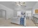 Neutral color palette and seating featured in open concept living room at 4213 E Shapinsay Dr, San Tan Valley, AZ 85140