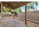 Covered patio overlooking the backyard offers a great space for relaxation at 6857 S Roosevelt St, Tempe, AZ 85283