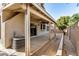 A covered patio provides a transition from indoor spaces to the outdoors at 6857 S Roosevelt St, Tempe, AZ 85283