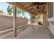 View of the home's covered patio and outdoor space at 6857 S Roosevelt St, Tempe, AZ 85283