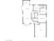 Home floor plan showcasing layout of the home with kitchen, bedrooms, and garage at 7952 W Oregon Ave, Glendale, AZ 85303