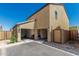 The home's exterior shows a two car garage and a fenced entrance at 8046 W Agora Ln, Phoenix, AZ 85043