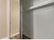 This bedroom closet has sliding doors and built in shelving units at 925 S Longmore -- # 210, Mesa, AZ 85202