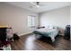 Spacious bedroom features luxury vinyl flooring, ample natural light, and a ceiling fan at 34949 N Donald Way, San Tan Valley, AZ 85140
