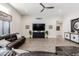 Cozy living area featuring wood floors, and a wall-mounted TV at 34949 N Donald Way, San Tan Valley, AZ 85140