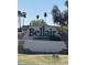 The Bellaire community sign is surrounded by lush landscaping and palm trees at 4741 W Annette Cir, Glendale, AZ 85308