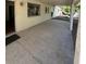 Covered patio featuring concrete flooring and a view of the property's exterior at 4741 W Annette Cir, Glendale, AZ 85308