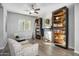 Bright living room with stylish decor and hardwood floors at 2617 S Jeffry St, Gilbert, AZ 85295