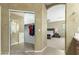 View from the main bathroom through the closet area and into the bedroom beyond at 3206 W Sentinel Rock Rd, Phoenix, AZ 85086