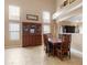 Elegant dining room with stylish furniture, tall ceilings and ample natural light at 42410 N 46Th Ln, Phoenix, AZ 85086