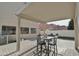 Charming covered patio with pavers, perfect for outdoor dining and relaxation at 4670 W Linda Ln, Chandler, AZ 85226