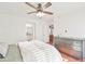 Spacious main bedroom with ceiling fan, closet and ensuite bathroom at 4670 W Linda Ln, Chandler, AZ 85226