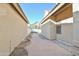 Wide side yard with walkway, rock landscaping, and access to the backyard at 4670 W Linda Ln, Chandler, AZ 85226