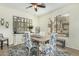 Bright dining room featuring stylish decor and ample natural light, perfect for intimate meals at 7445 E Eagle Crest Dr # 1122, Mesa, AZ 85207