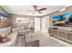 Comfortable living room with neutral tones, modern decor, and a flat screen television at 87 Biltmore Est, Phoenix, AZ 85016