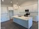 Well-lit kitchen showcasing a center island, stainless steel appliances, and elegant white cabinets at 9430 W Sandstone Mountain Dr, Casa Grande, AZ 85194