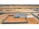 This new construction has a large fenced-in backyard on desert landscape at 6515 N Loma Ct, Casa Grande, AZ 85194