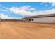 Backyard in new construction home with a desert landscape and block wall for privacy at 6515 N Loma Ct, Casa Grande, AZ 85194