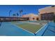 Exterior shot of the Pickleball courts for residents with desert landscaping at 10461 W Hutton Dr, Sun City, AZ 85351