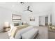 Comfortable bedroom with neutral tones, soft lighting, and an inviting atmosphere at 13947 E Barwick Dr, Scottsdale, AZ 85262