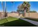 Backyard featuring well-manicured lawn and mature trees at 1716 N Temple St, Mesa, AZ 85203