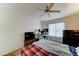 Bright and spacious bedroom with a dedicated desk space and a cozy bed area at 2402 E 5Th St # 1532, Tempe, AZ 85288