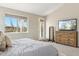 Bright bedroom featuring a window with a view, a dresser, and carpeted flooring at 27420 N 170Th St, Rio Verde, AZ 85263