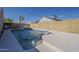 Inviting pool with tiled edge, featuring a water fountain and ample space for swimming and lounging at 3327 W Mohawk Ln, Phoenix, AZ 85027