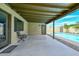 Covered patio offers relaxation and enjoyment near pool at 352 E Beatryce St, Tempe, AZ 85288