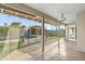 Covered patio offers a view of the pool and backyard oasis with lush green grass at 3907 W Sharon Ave, Phoenix, AZ 85029