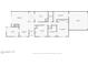 Detailed floor plan showcasing the layout, dimensions, and spatial relationships of the home's rooms at 5465 N 78Th St, Scottsdale, AZ 85250