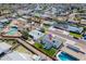 Aerial view of a residential neighborhood with mature trees, pools, and well-maintained homes at 7346 E Mckinley St, Scottsdale, AZ 85257