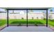 Charming covered backyard patio with patterned concrete and decorative landscaping, perfect for outdoor relaxation and entertainment at 7346 E Mckinley St, Scottsdale, AZ 85257