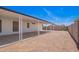 Gravel backyard featuring covered patio for outdoor enjoyment at 7707 E Garnet Ave, Mesa, AZ 85209