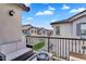 Relaxing balcony lounge area with outdoor seating and a view of the neighborhood at 9906 E Wavelength Ave, Mesa, AZ 85212
