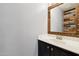 Bathroom vanity with mirror and modern sink at 10866 S Dreamy Dr, Goodyear, AZ 85338