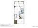 A 2D floor plan illustrating the layout of the home, including the kitchen, bedrooms, and bathrooms at 11465 N 56Th St, Scottsdale, AZ 85254