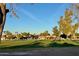 Beautiful community with lush green spaces, mature trees, and well-maintained homes at 12221 S Paiute St, Phoenix, AZ 85044