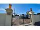 Gated entrance to RV parking with desert landscaping and signage at 14636 N Yerba Buena Way # B, Fountain Hills, AZ 85268