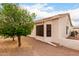 The exterior view of the property shows gravel landscaping and a private yard at 2101 S Meridian Rd # 26, Apache Junction, AZ 85120