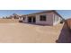 Back view of home displaying a covered patio and a blank canvas backyard, perfect for customization at 21846 E Bonanza Ct, Queen Creek, AZ 85142