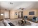 Spacious living room with modern furniture, neutral walls, and an open layout for versatile living at 252 S Canfield --, Mesa, AZ 85208